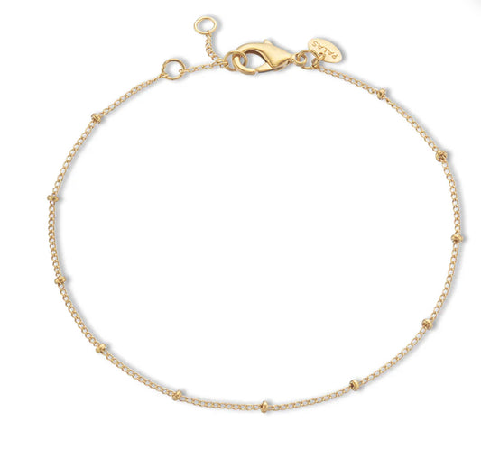 Rio chain bracelet 18k gold plated & adjustable