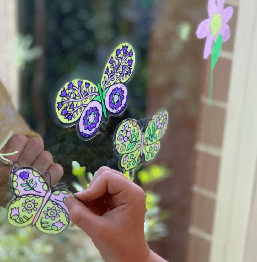 Movable Window Art - Butterflies
