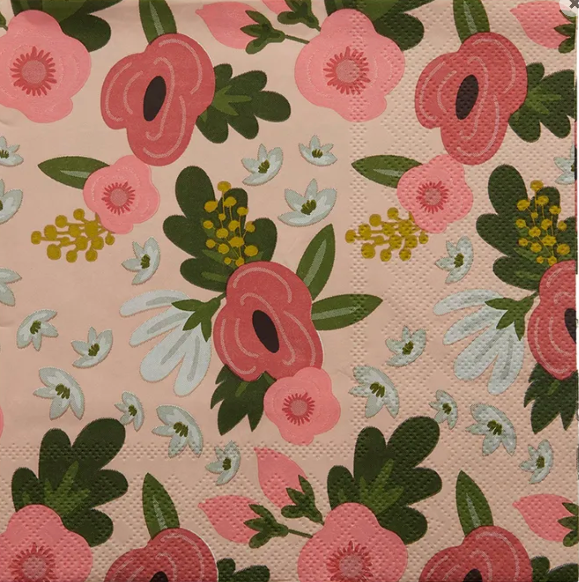 Napkin 20pk Poppy / Pink