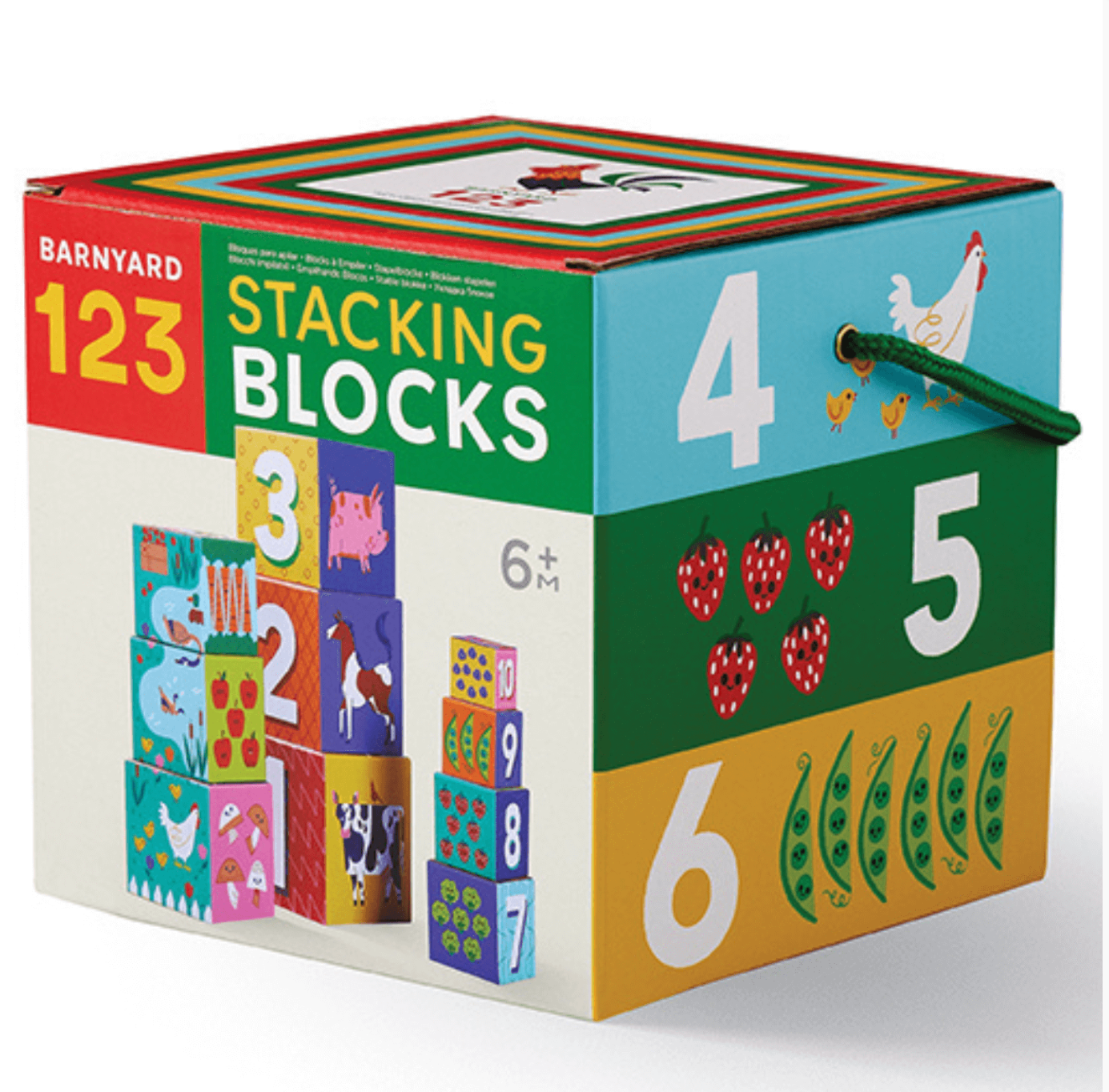 Tiger Tribe Stacking Blocks - Barnyard 123