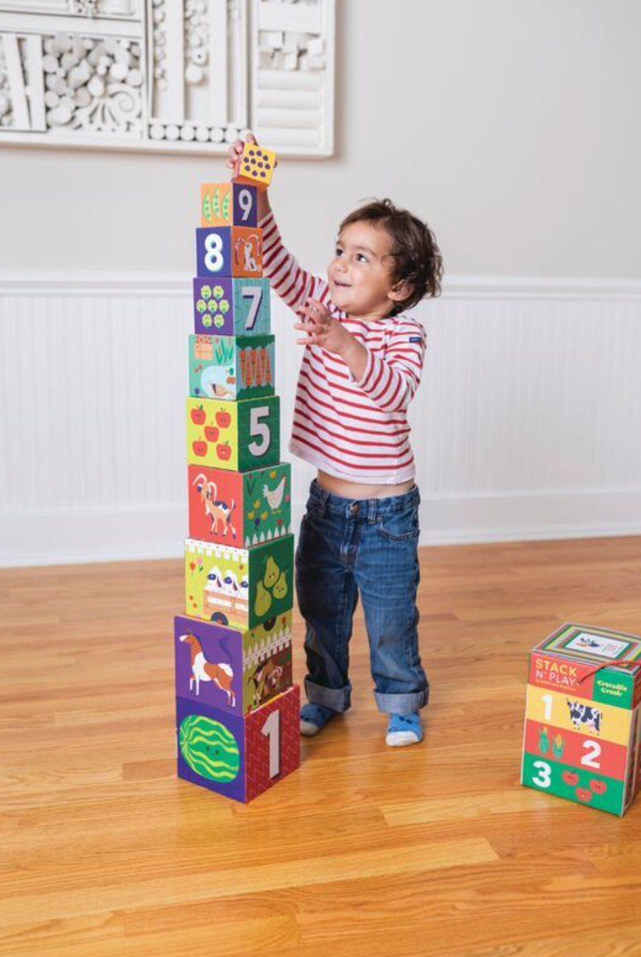 Tiger Tribe Stacking Blocks - Barnyard 123