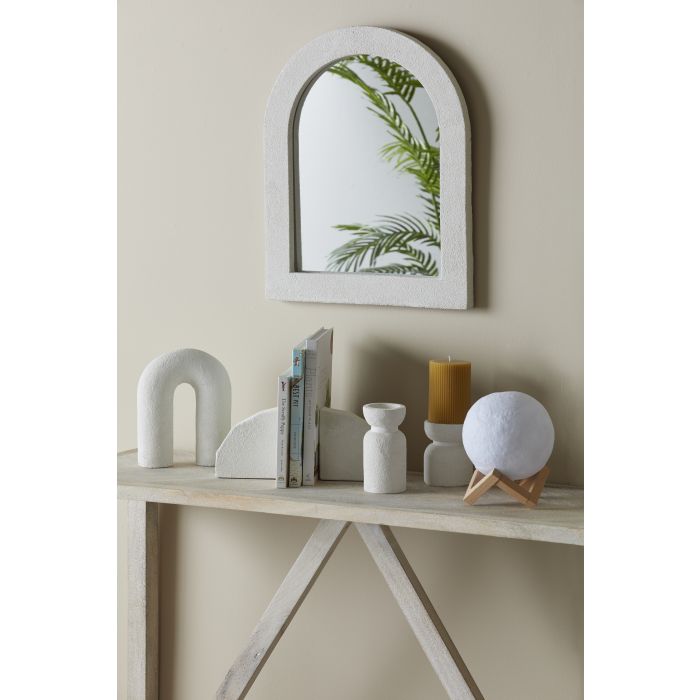Emporium Mesaria Candle Holder 8x8x10cm White