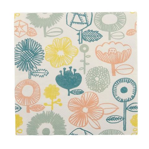 Fable Flower Print Napkins