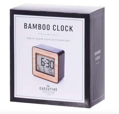 Bamboo Desk Clock