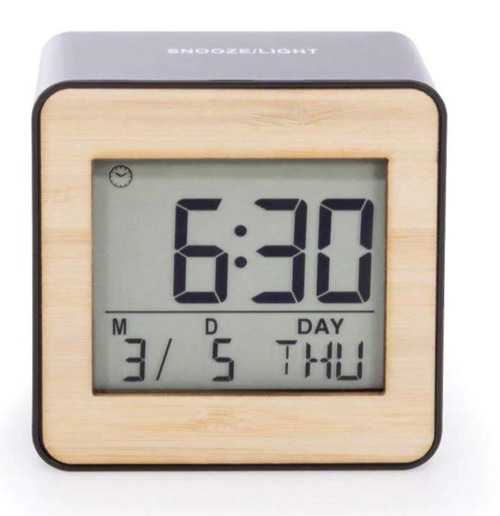 Bamboo Desk Clock