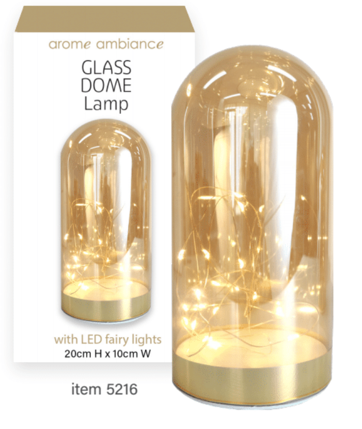 Arome Ambiance Glass Dome Lamp