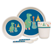 Bamboo Mealtime Set - Dino Rock