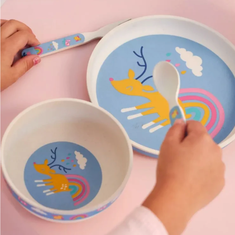 Bamboo Mealtime Set - Rainbow Days