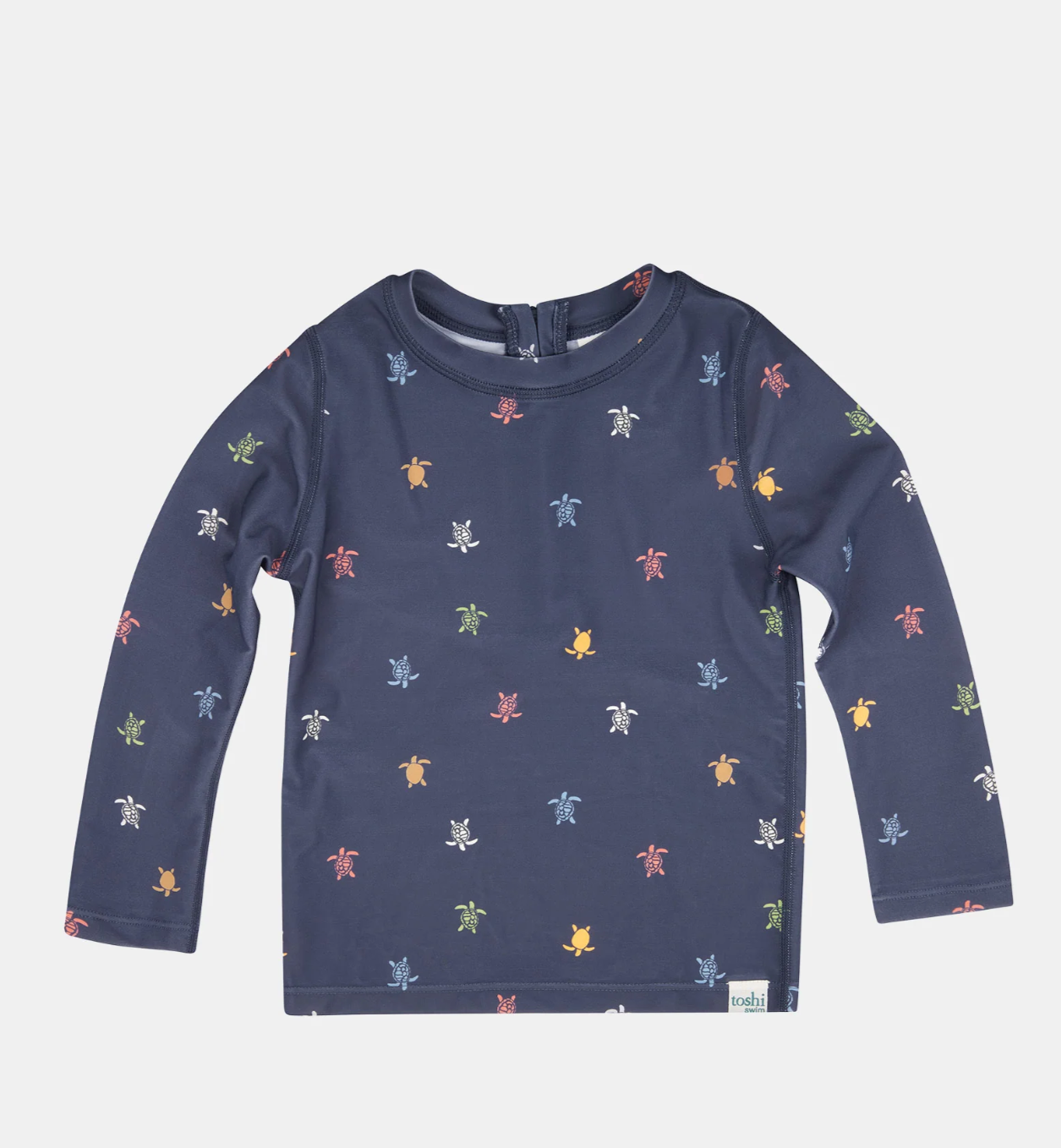 Toshi Swim Kids Rashie L/S Half Zip - Turtle Island