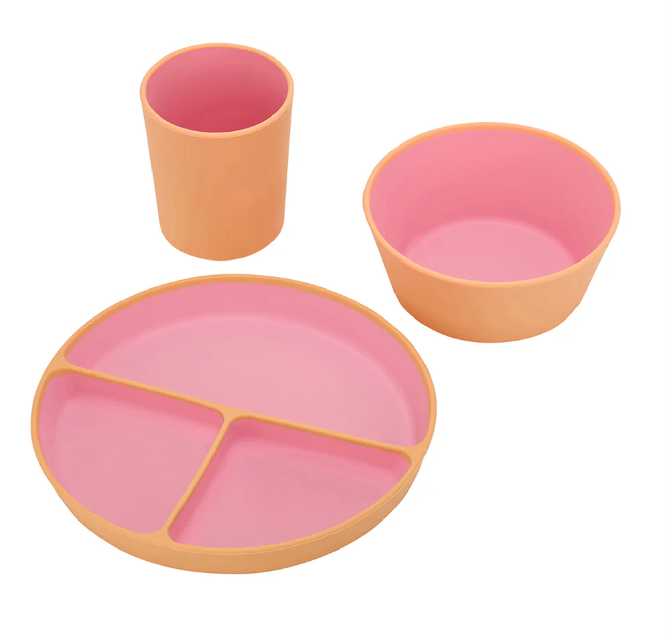 Silicone Two Tone Dinner Set