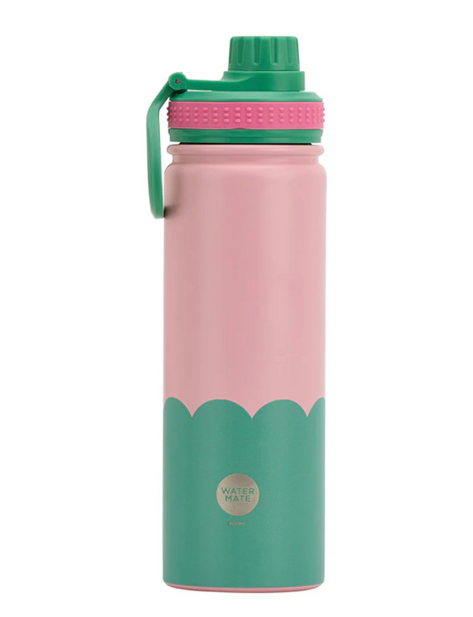 Watermate Drink Bottle - Stainless Steel - Wave - 600ml