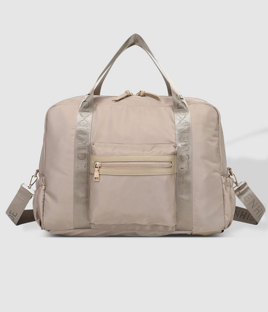 Jenn Nylon Travel Bag - Beige