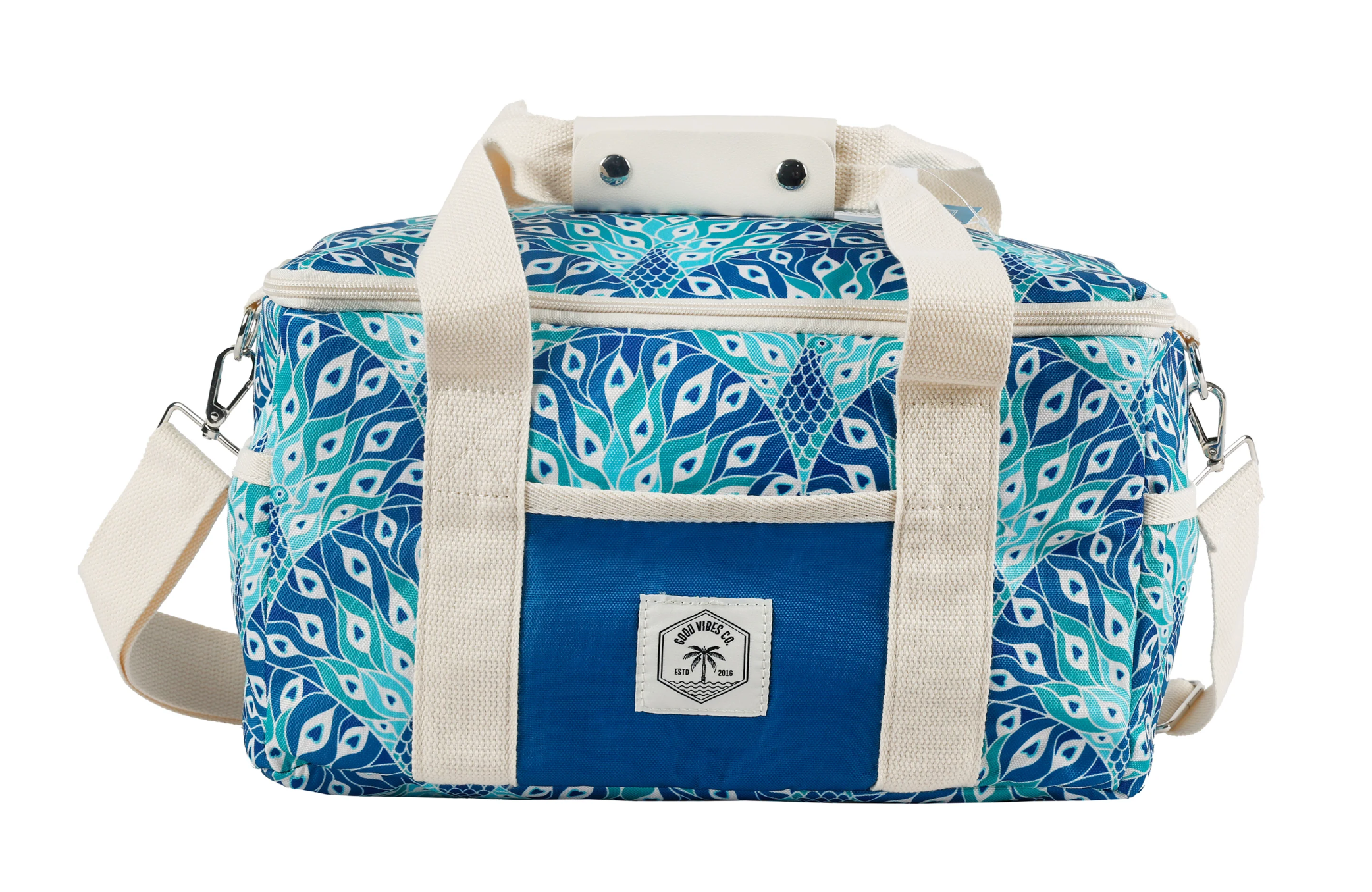 15 Can Deluxe Cooler Bag - Peacock Paradise