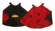 Reversible Spider & Bat Cape with Mask - Size 4-6