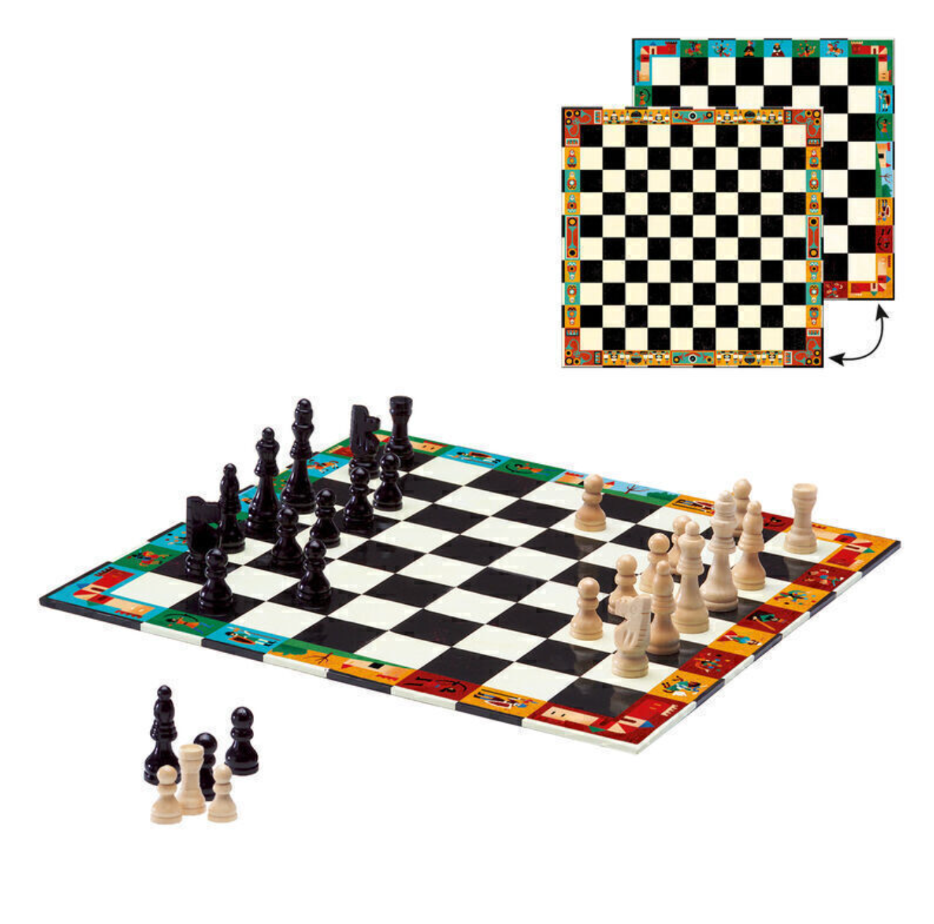 Chess & Checkers Board Game