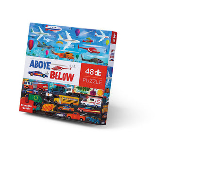 Above & Below Puzzle 48 pc- Things that Go