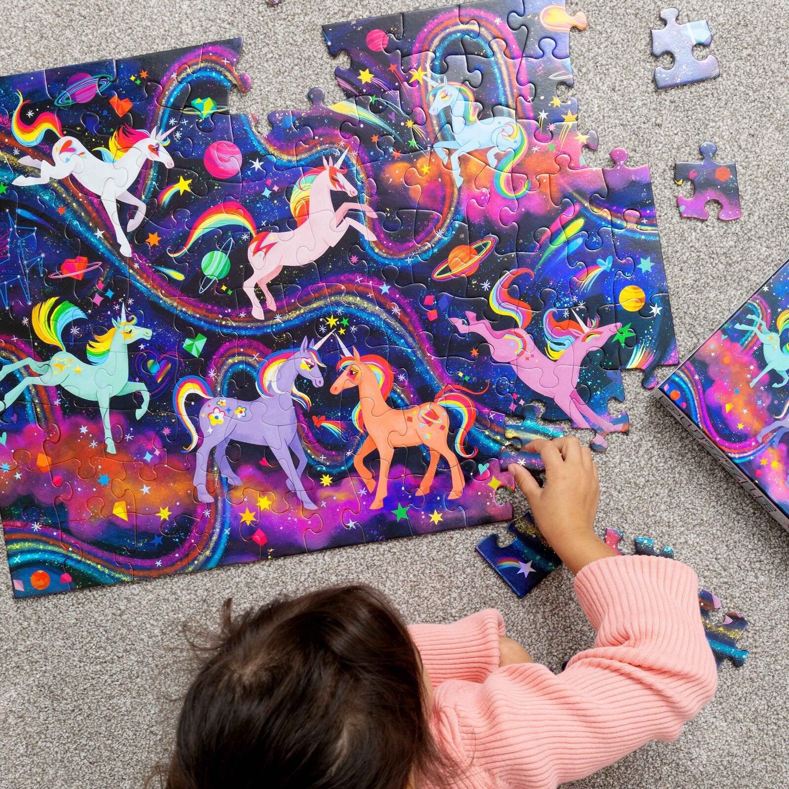 Holographic Puzzle 100 pc - Unicorn Galaxy