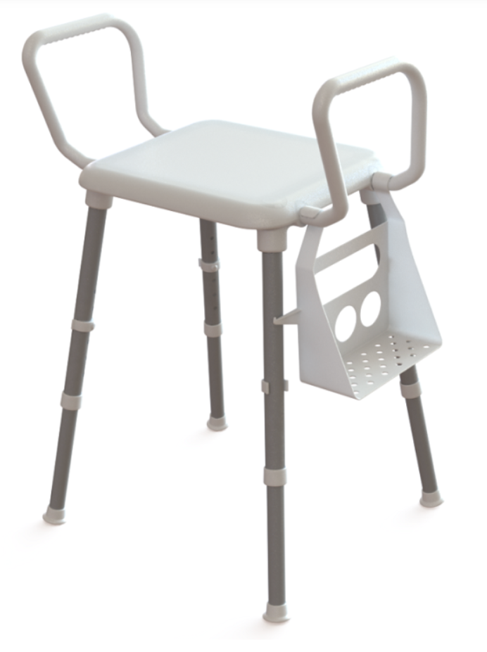 Space saver shower stool