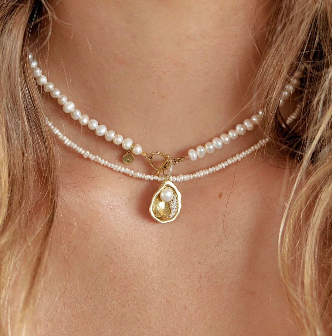 Palas Pearl Fob Necklace