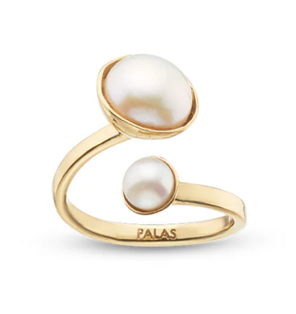 Palas Aphrodite double pearl ring