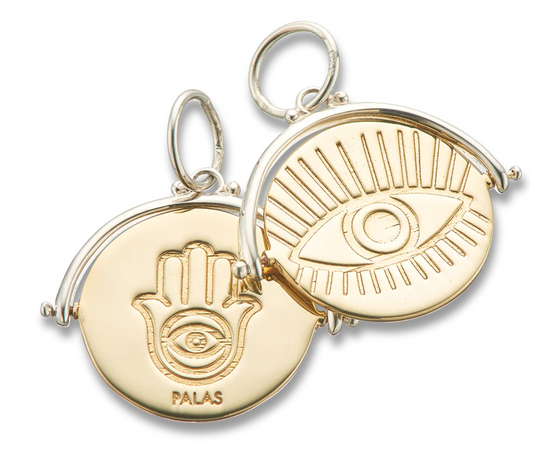 Palas Evil eye protection spinner charm