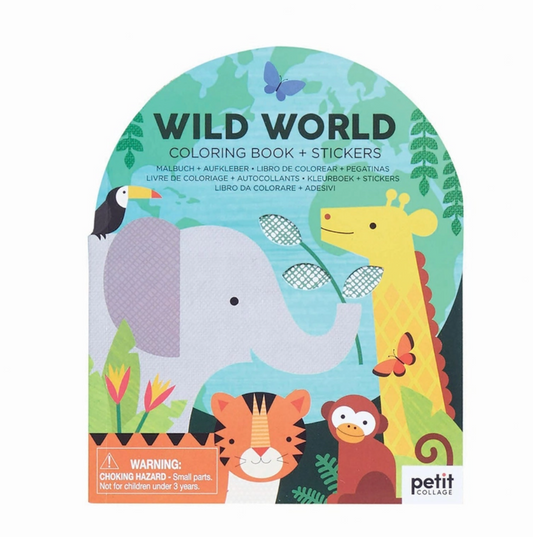 Colouring Book with Sticker - Wild World