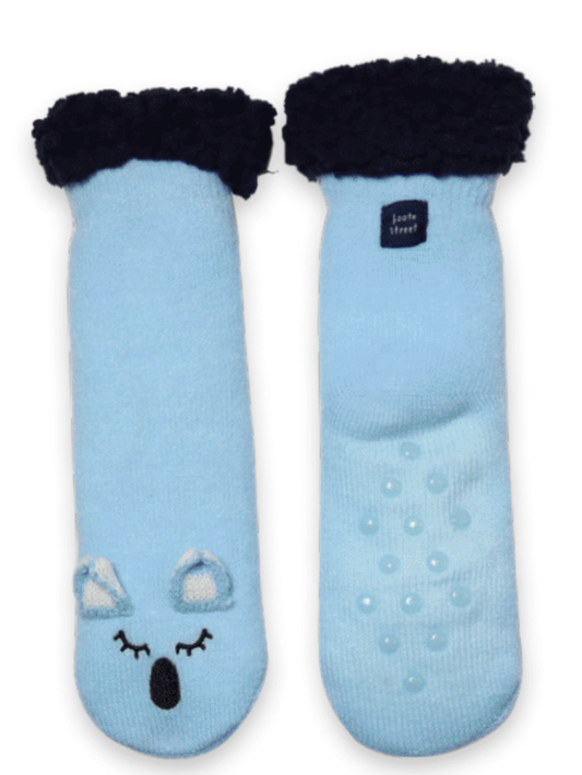Foote Street Koala Blue Slipper Socks