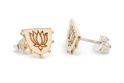 Palas Lotus Stud Earrings