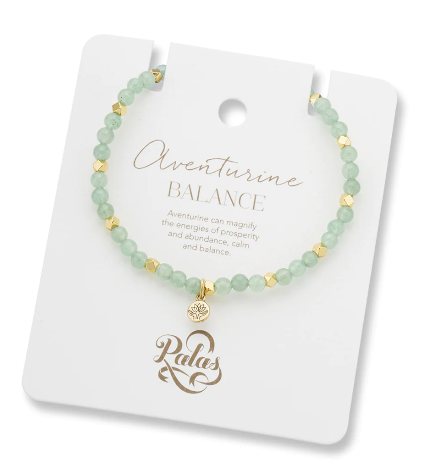 Palas Aventurine aura of gold gem bracelet