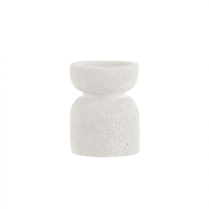 Emporium Mesaria Candle Holder 8x8x10cm White