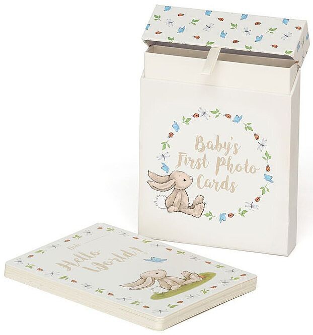 Jellycat Bashful Bunny Baby's First Photo Cards