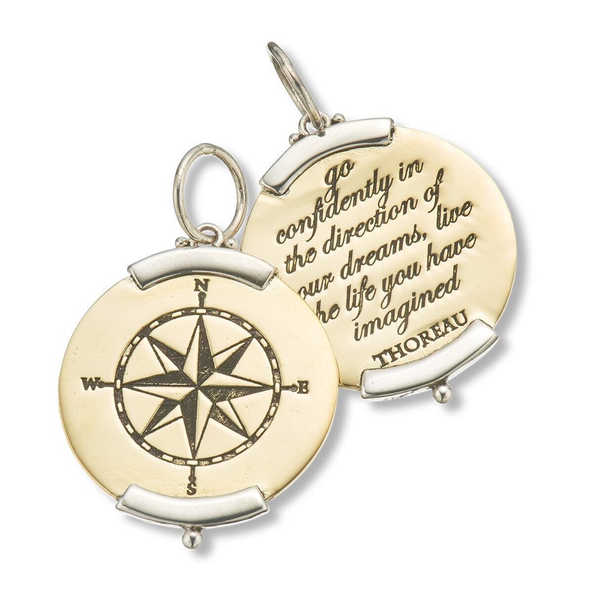 Palas Silver+Brass Direction of your Dreams Charm