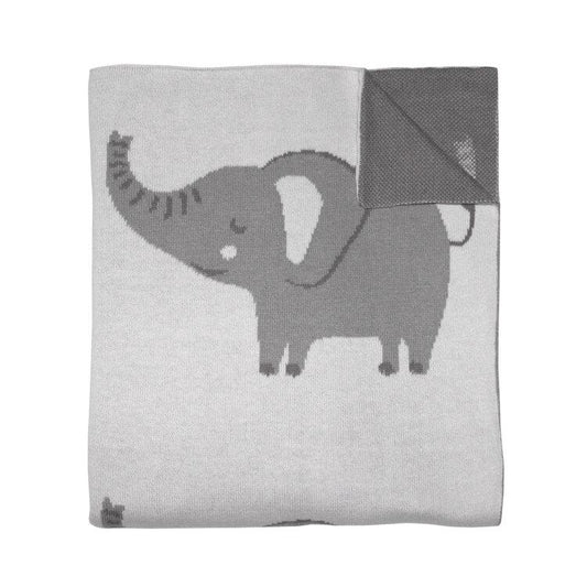 MisterFly Elephant Knitted Blanket