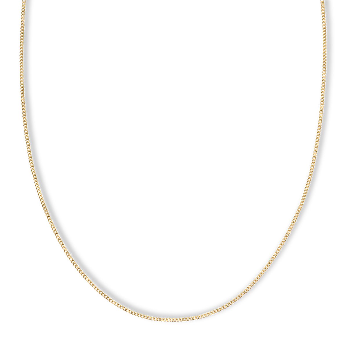 Yellow gold plated chain 45cm