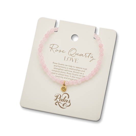 Rose Quartz gem bracelet