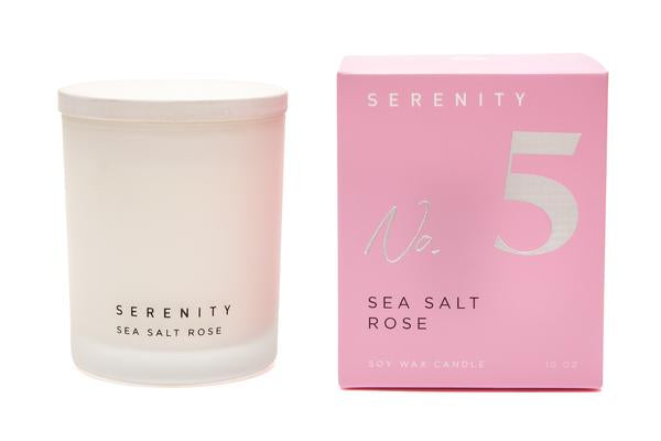Serenity Sea Salt Rose Candle